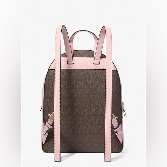 Michael Kors Jaycee Medium Logo Backpack in Powder Blush NWT - Picture 3 of 12